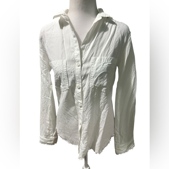 cloth & stone Tops - Cloth & Stone Women's White Button-Up Shirt size XS